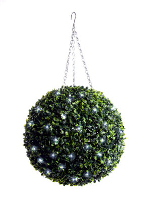 Best Artificial Pre-Lit 36Cm Boxwood Topiary Ball