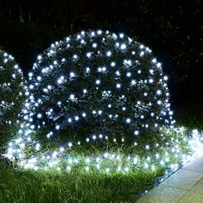 Best Artificial 2M X 2M Bright White Outdoor Connectable Christmas Net Lights With 120 Leds Mains Powered from B&Q