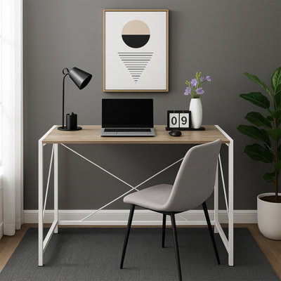 House Of Home Multifunction Folding Desk Portable Compact Computer Table In White 100Cm from B&Q