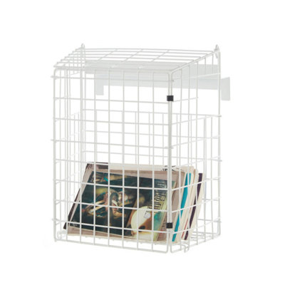B&Q -  White Letterbox Cage No Screws Needed Door Mail Box Post Letter Catcher