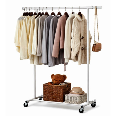 Ricomex Adjustable Clothes Rail - Steel - White - 45cm - Image 6