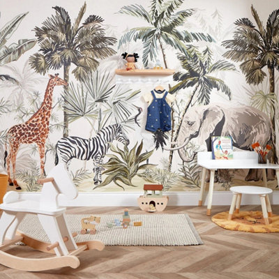 I Love Wallpaper Vintage Explorer Mural (300Cm X 240Cm) from B&Q