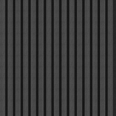 Wood Slat Wall PanelsCharcoal Wood Black Acoustic Felt2400X600X22mmPremium Quality By Proclad from B&Q