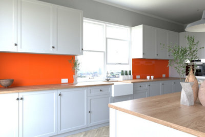 Proclad Terracotta Pvc Kitchen Splashbacks-2440X600X2.5mm - Offer Includes 1 Tube Proclad Adhesive