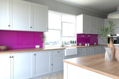 Proclad Red Wine Pvc Kitchen Splashbacks-2440X600X2.5mm - Offer Includes 1 Tube Proclad Adhesive