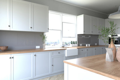 Proclad Grey Pvc Kitchen Splashbacks-2440X600X2.5mm - Offer Includes 1 Tube Proclad Adhesive