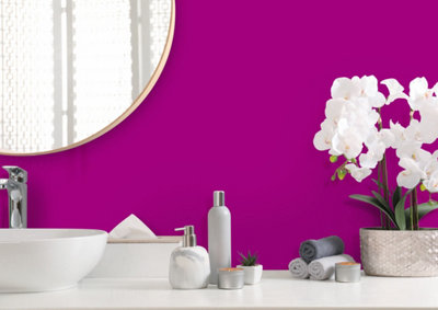 Proclad Red Wine Pvc Wall Cladding Panels- Offer Includes Fixing AdhesiveAnd Edge Trim from B&Q