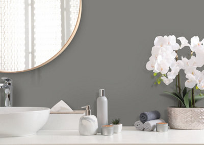 Proclad Grey Pvc Wall Cladding Panels- Offer Includes Fixing Adhesive, And Edge Trim Size 10