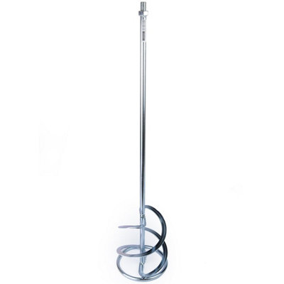 Toolty Helix Mixing Paddle Whisk Mixer Stirrer Agitator 160X600mm M14 Thread Galvanized Steel 2Blade For Plaster Gypsum Adheives from B&Q