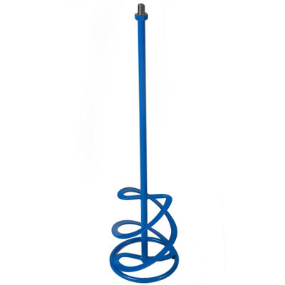Toolty Helix Mixing Paddle Whisk Mixer Stirrer Agitator 160X600mm M14 Thread Powder Coated Steel 2Blade For Plaster Gypsum Adheive from B&Q