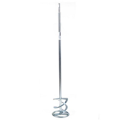 Toolty Italian Mixing Paddle Mixer Whisk Stirrer Agitator 120X600mm Sds Galvanized Steel Positive 2Blade For Gypsum Cement from B&Q