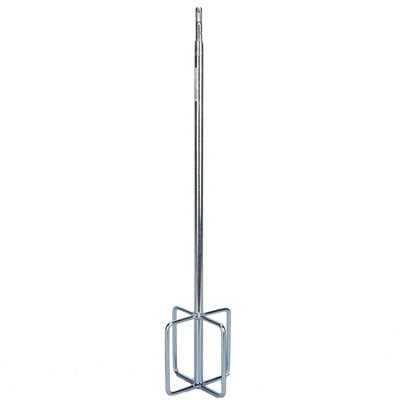 Toolty Gypsum Mixing Paddle Mixer Stirrer Whisk Agitator 130X600X10mm Sds Galvanized Steel Diy from B&Q