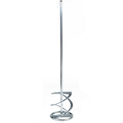 Toolty Italian Mixing Paddle Stirrer Agitator Mixer Whisk 120X600X10mm Hex Galvanized Steel For Adhesive Mortar Plaster Diy from B&Q
