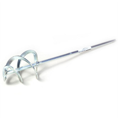 Toolty Helix Mixing Paddle Stirrer Agitator Whisk Mixer 100X500X8mm Hex Galvanized Steel For Plaster Concrete Mortar Diy from B&Q