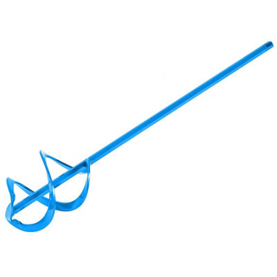 Toolty Helix Mixing Paddle Stirrer Agitator Whisk Mixer 110X600X10mm Hex Powder Coated Steel For Plaster Concrete Mortar Diy from B&Q