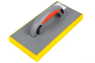 Toolty Sponge Grouting Float 280X140X30mm Orange Coarse Two Component Handle For Tiling Finishing Tool Trowel Floors Walls Diy from B&Q