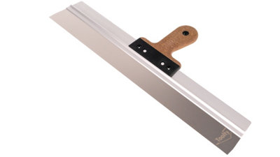 Toolty Filling Taping Spatula With Cork Handle On Aluminium Profile 550/60mm Stainless Steel For Plastering Finishing Rendering from B&Q