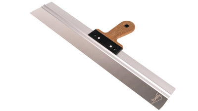 Toolty Filling Taping Spatula With Cork Handle On Aluminium Profile 600/60mm Stainless Steel For Plastering Finishing Rendering from B&Q