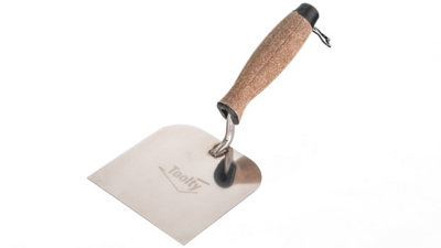 Toolty Margin Wall Putty Finishing Trowel With Cork Handle 120mm Stainless Steel For Brickwork And Plastering Rendering Diy from B&Q