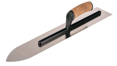 Toolty Stainless Steel Flooring Trowel With Cork Handle 500mm Stainless Steel For Plastering Rendering Flooring Diy from B&Q