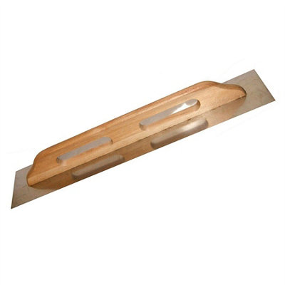 Toolty Stainless Steel Trowel With Wooden Handle 680mm For Smoothing Plaster Mortar Adhesive Plastering Diy from B&Q