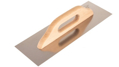 Toolty Stainless Steel Trowel With Wooden Handle 360mm For Smoothing Plaster Mortar Adhesive Plastering Diy from B&Q