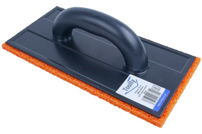 Toolty Sponge Grouting Float 280X140X8mm Hydro Rubber Orange For Tiling Finishing Tool Trowel Floors Walls Diy from B&Q