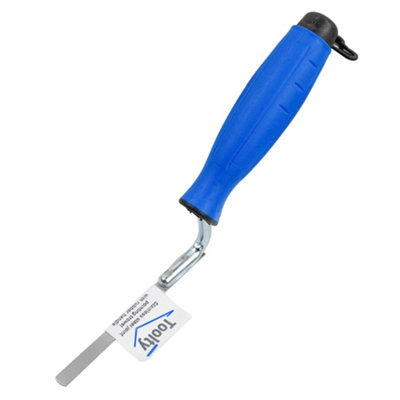 Toolty Tuck Pointing Jointing Finger Trowel With Rubber Handle 8mm Stainless Steel Diy from B&Q