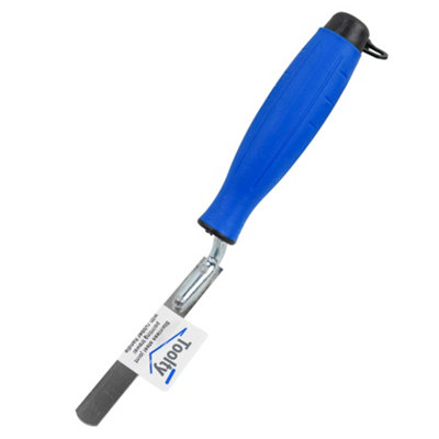 Toolty Tuck Pointing Jointing Finger Trowel With Rubber Handle 14mm Stainless Steel Diy from B&Q