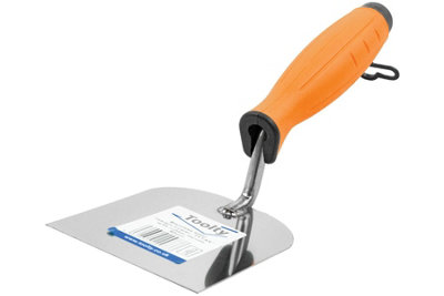 Toolty Margin Wall Putty Finishing Trowel With Rubber Handle 80mm Stainless Steel For Brickwork And Plastering Rendering Diy from B&Q