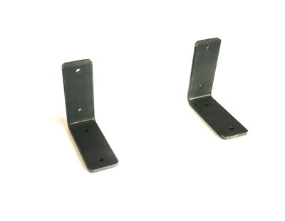 Rustic Shelf Brackets Scaffold Board Heavy Duty Industrial Steel Metal No Lip from B&Q