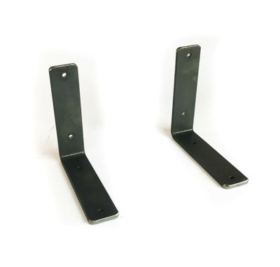 Rustic Shelf Brackets Scaffold Board Heavy Duty Industrial Steel Metal No Lip from B&Q