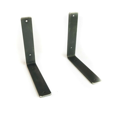 Rustic Shelf Brackets Scaffold Board Heavy Duty Industrial Steel Metal No Lip from B&Q
