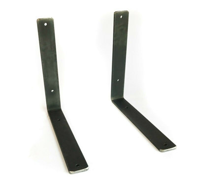 Rustic Shelf Brackets Scaffold Board Heavy Duty Industrial Steel Metal No Lip from B&Q