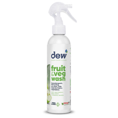 Eco360 Dew Fruit & Veg Wash 250Ml  Fast Acting No Rinse Pesticide Remover 99.9% Effective  Allergy Uk Certified & Vegan Friendly from B&Q