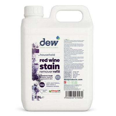 Eco360 Dew Household Red Wine Stain Remover Non Toxic  Allergy Uk Certified Powerful Red Wine Stain Remover 2.5L from B&Q