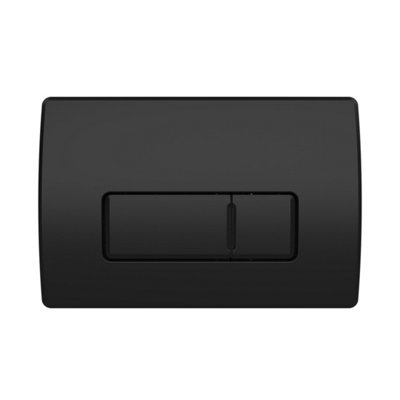 FNX Bathrooms Matt Black Dual Flush Wc Toilet Pneumatic Air Push Button Cistern Flush Plate from B&Q