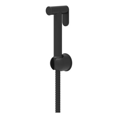 FNX Bathrooms Matt Black Douche Bidet Spray HandsetWall Mounted Shattaf For Modern Bathrooms from B&Q