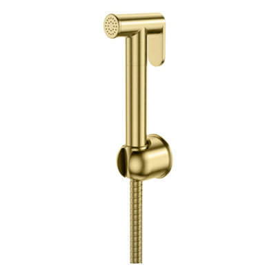 FNX Bathrooms Douche Bidet Shattaf Muslim Shower Spray HandsetBrushed Brass from B&Q