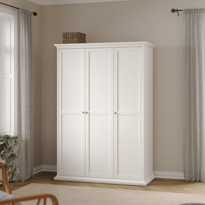Furniture To Go Paris Wardrobe With 3 Doors - White - Image 5