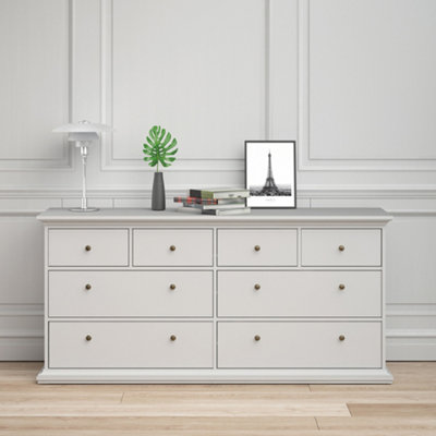 Furniture To Go Paris Chest Of 8 Drawers In White from B&Q