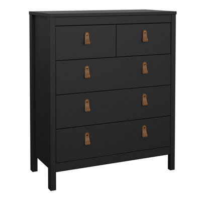 Furniture To Go Barcelona Chest 3+2 Drawers In Matt Black