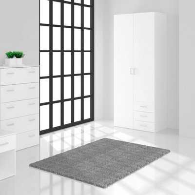 Furniture To Go Space Wardrobe2 Doors 3 Drawers In White 2000 (W) 77.6 X  (H) 200.4 X  (D) 49.5Cm from B&Q