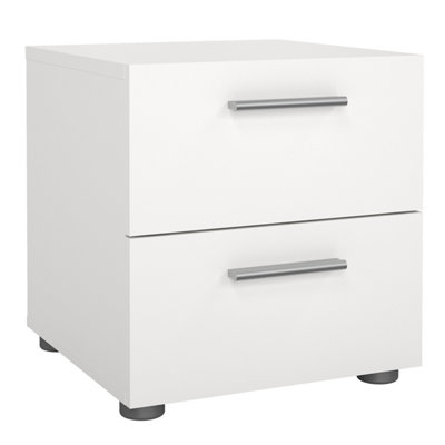Furniture To Go Pepe Bedside 2 Drawers In White