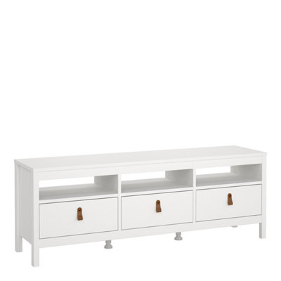 Furniture To Go Barcelona Tv-Unit 3 Drawers In White