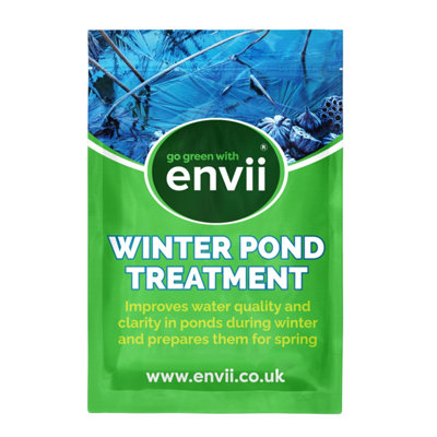 Envii Winter Pond TreatmentReduces Sludge & Improves Water ClarityWorks At Low TemperaturesTreats 60,000 Litres from B&Q