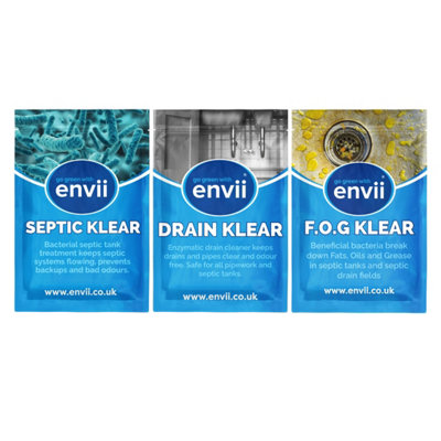 Envii Complete Septic Tank TreatmentDrain & Septic Tank Cleaner Bacteria Tablets from B&Q