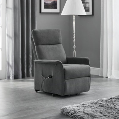 Julian Bowen Helena Rise & Recline ChairCharcoal Fabric