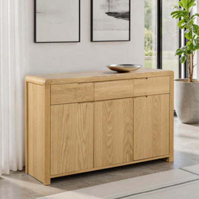 Julian Bowen Curve Sideboard - Oak - Image 8