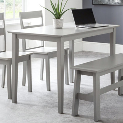 Julian Bowen Kobe 4 Seater Compact Rectangular Dining Table Torino Grey - Image 9